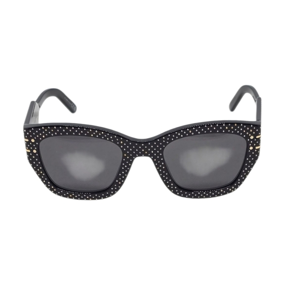 DIOR SUNGLASSES Elegant Black and Gold Studded 100% authentic NEW - Picture 8 of 10